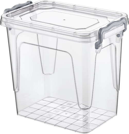 Caja de plástico rectangular para alimentos 1,45 l con tapa