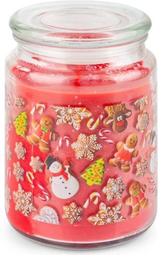 Vela aromática en vaso de vidrio Provence pan de jengibre 95 horas