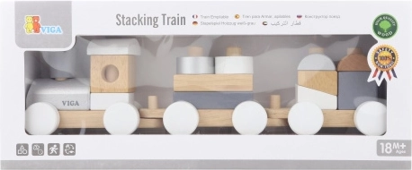 Tren apilable de madera para montar 41 cm
