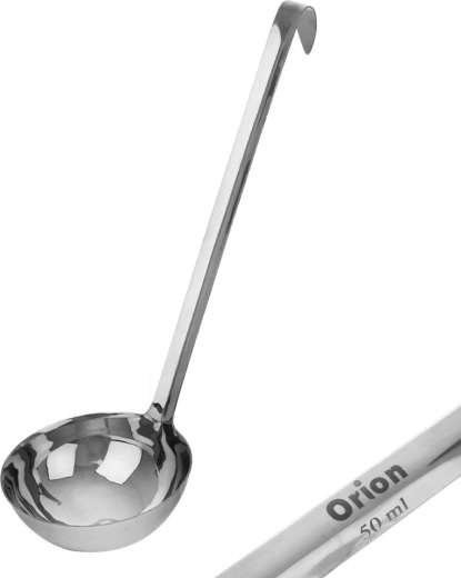 Cucharón de acero 45 ml, 26 cm