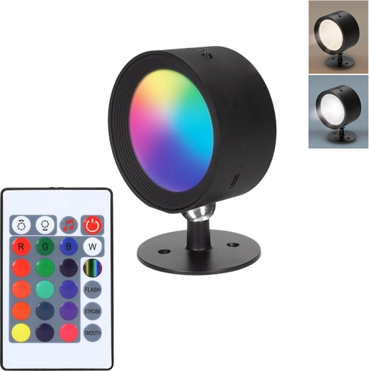 Solight luz LED de pared recargable RGB con mando a distancia