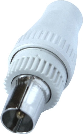 Solight conector de antena coaxial recto tipo Italia, 10 unidades