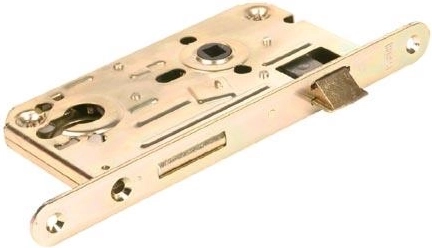 Cerradura de embutir para bombín K133 72/80 derecha-izquierda, zinc blanco