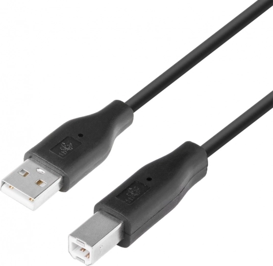 Cable USB AM-BM 1,8 m negro