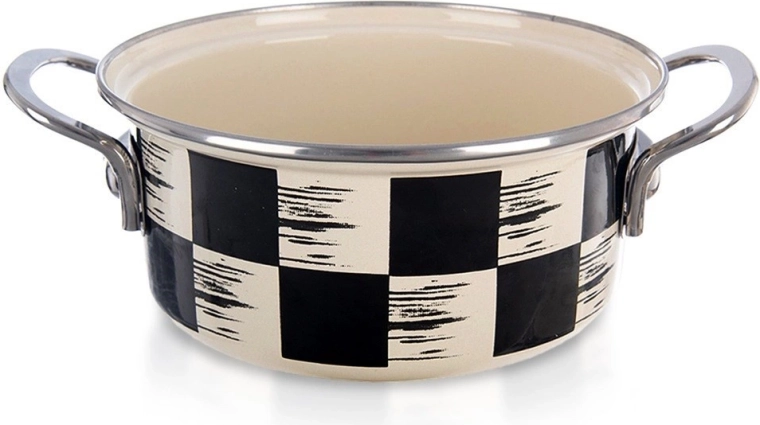 Olla esmaltada Ajedrez 18 cm, 1,5 l