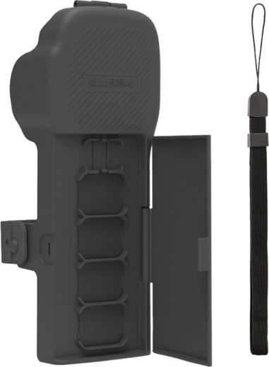 Funda protectora Sunnylife con correa y cordón para el cuello para DJI Osmo Pocket 3 – gris