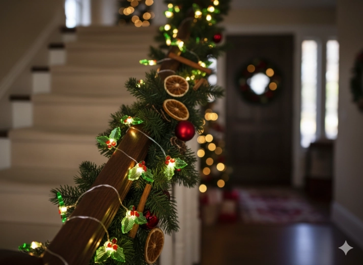 Motivo de muérdago para una decoración festiva auténtica