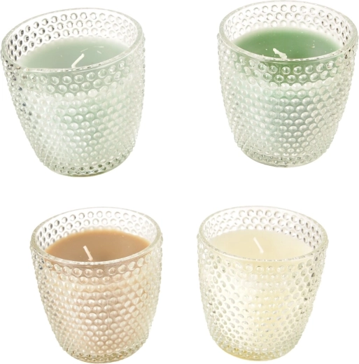 Vela aromática en vaso de vidrio 210 g (mix de 4 variantes)