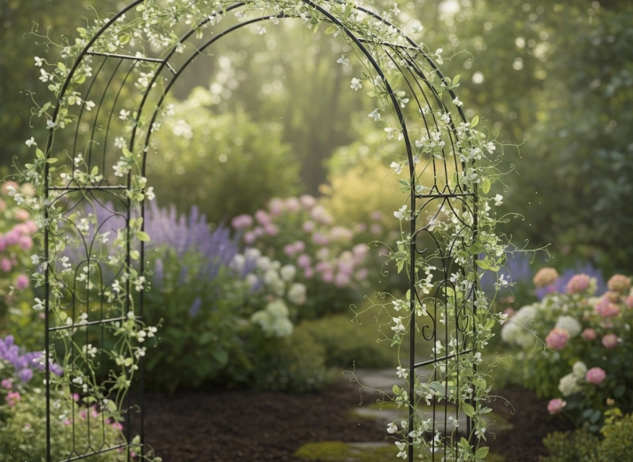Soporte ideal para rosas y otras plantas trepadoras