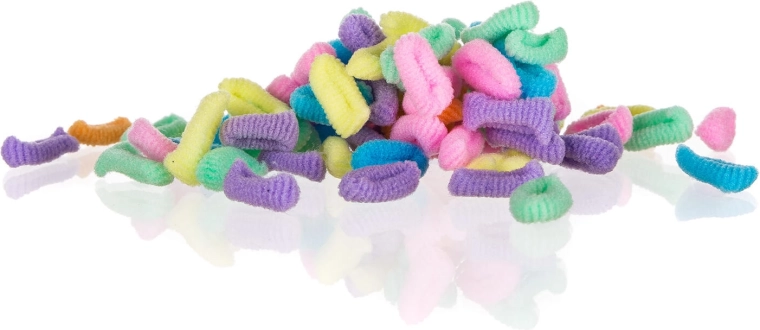 Gomas para el pelo mezcla de colores 100 uds