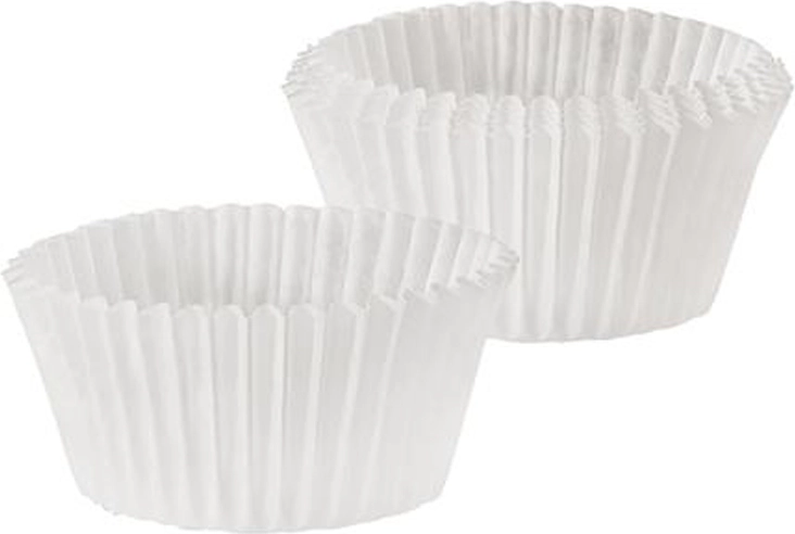 Moldes de papel para muffins TORO, blancos, 60 unidades