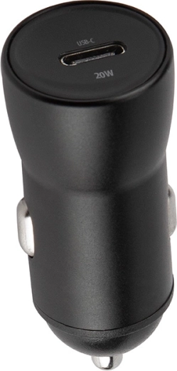 Cargador de coche Maxlife USB‑C 20 W con carga rápida PD/QC, negro