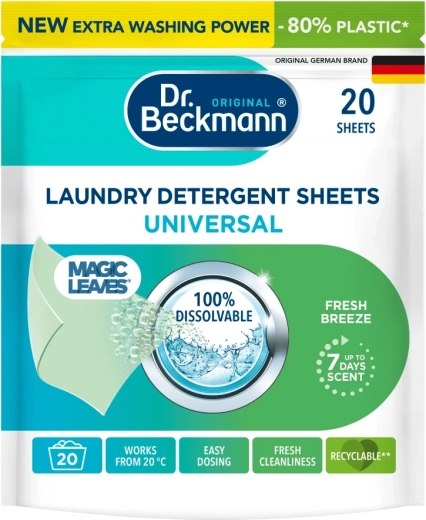 Toallitas para lavar DR. BECKMANN Magic Leaves Universal 20 uds