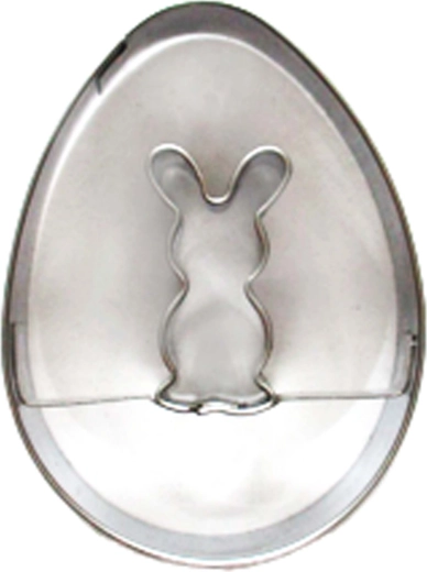 Cortadores de galletas de Pascua con forma de conejito de acero inoxidable 4–6 cm