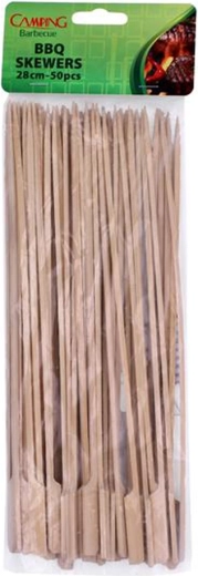 Agujas de bambú para mechar 28 cm, 50 uds.