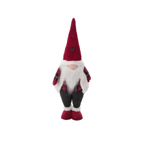 Clásico estilo navideño en rojo