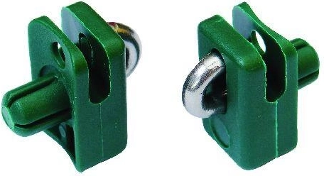 Abrazadera para alambre tensor de acero inoxidable/galvanizada – set de 10 uds.