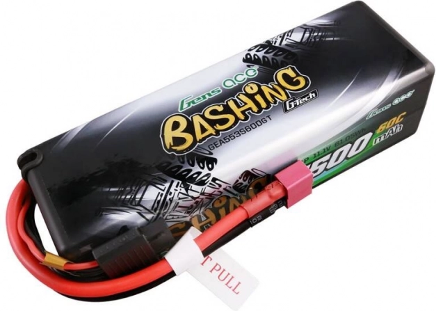 Batería LiPo Gens Ace G-Tech 5500 mAh 11,1 V 3S 60C Hardcase (T-plug) para coches RC