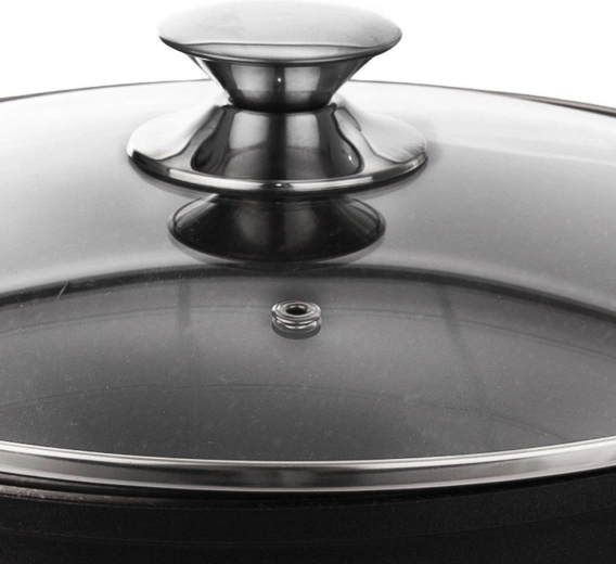 Tapa de vidrio con válvula de vapor