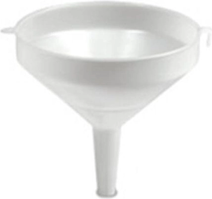 Embudo de plástico 35 cm blanco