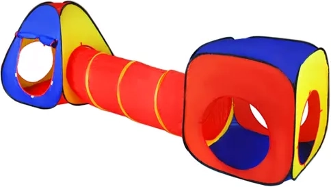 3 en 1: tipi, túnel y casita para juego activo