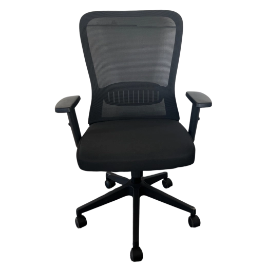 Silla de oficina ergonómica DIANO, de malla, regulable en altura con reposabrazos