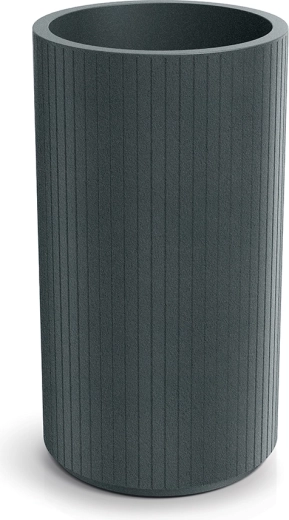Maceta Coro Round High de 40 cm, grafito