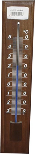 Termómetro exterior de madera teñida 32 cm