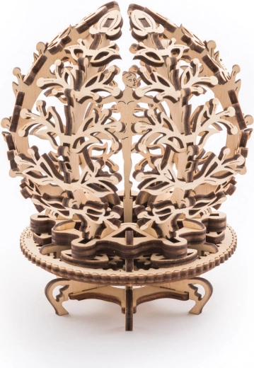 Puzzle 3D mecánico de madera flor UGEARS (101 piezas)
