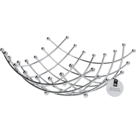 Cesta cromada para fruta
