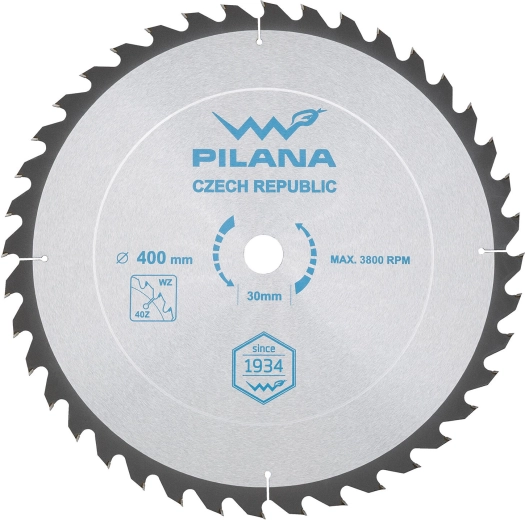 Disco de sierra PILANA SK 5255 WZ 400 mm, 40 dientes, 30 mm