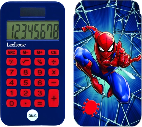 Calculadora de bolsillo SPIDER-MAN con funda protectora