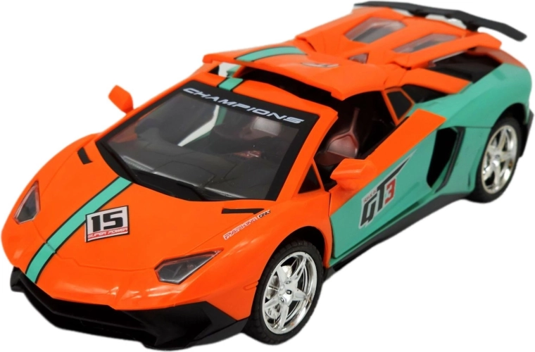 Coche deportivo de carreras teledirigido con luces LED - 1 unidad