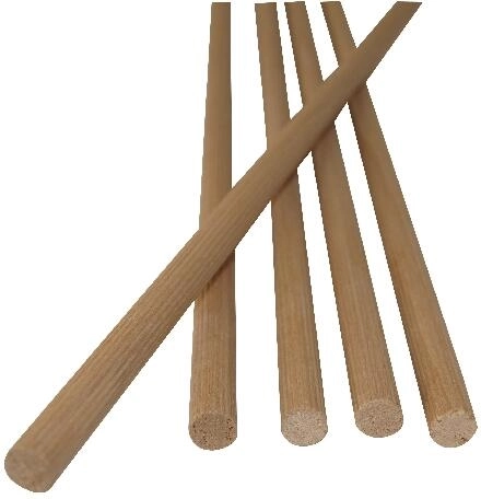Espiga de madera estriada 8 mm FSC (5 uds = 4 m lineales)