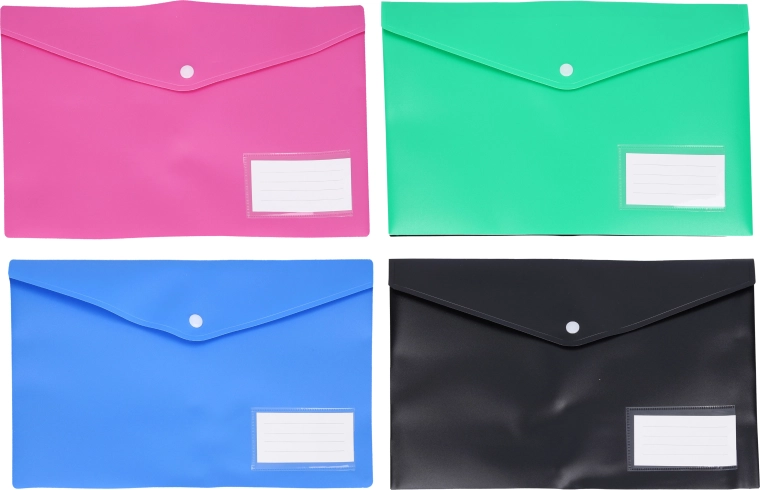 Carpeta para documentos con cierre a presión de 36 × 26 cm - 1 unidad