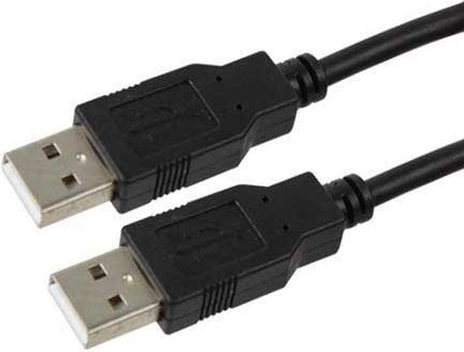 Cable USB negro AM-AM 1,8 m