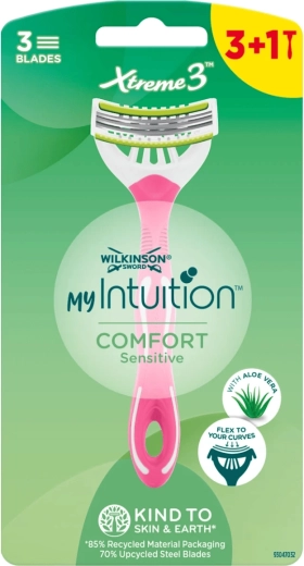 Wilkinson My Intuition Xtreme3 Comfort Sensitive maquinilla de afeitar desechable para mujer 3+1