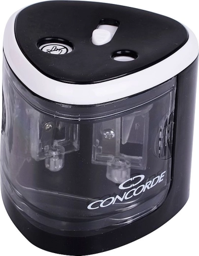 Sacapuntas eléctrico de sobremesa CONCORDE Duo, negro