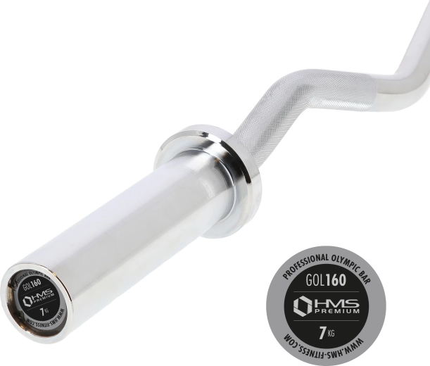 Barra olímpica EZ (curvada) de 120 cm con diámetro de 50 mm
