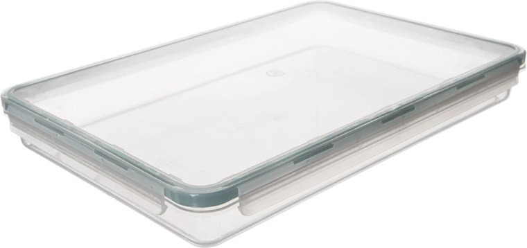 Caja baja para alimentos con tapa y junta de silicona 1,5 l
