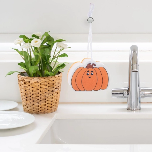Divertida forma de calabaza para la cocina y la temporada