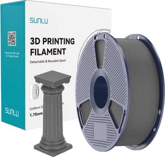 Filamento Sunlu PLA High-Speed Marble gris hormigón