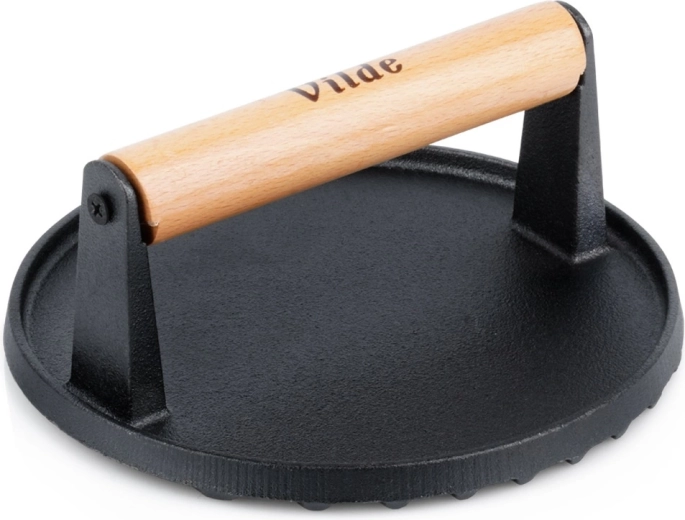 Sartén prensadora de hierro para smash burgers 17,5 cm Vilde