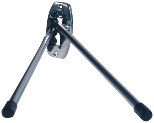 Toallero de dos brazos, cromo, 47 cm