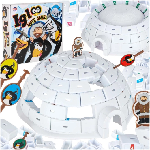 Juego de mesa Construye el iglú – pingüinos