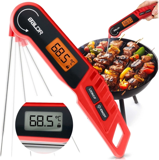 Termómetro de cocina digital con sonda plegable BALDR BD-130
