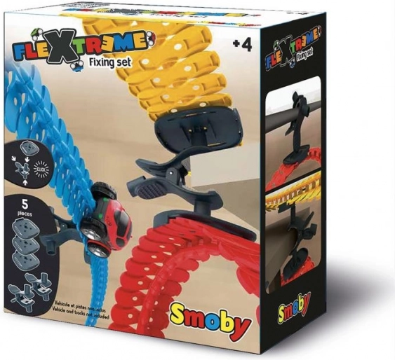 FleXtreme set de soportes para pista de carreras SMOBY