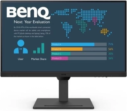 Monitor de oficina BENQ de 27″ con QHD IPS, 75 Hz, 5 ms, HDMI y USB‑C