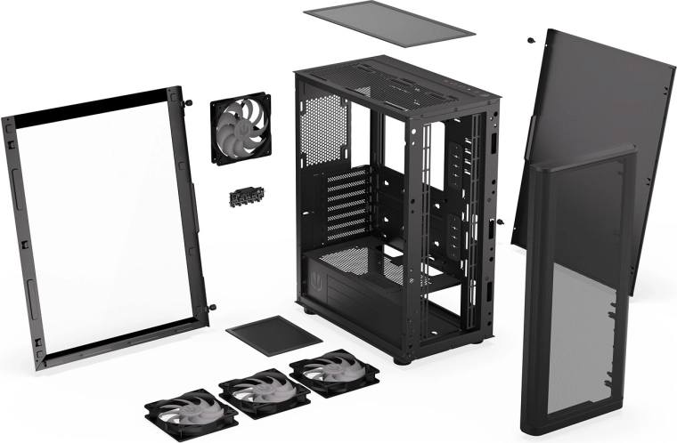 Compatibilidad con refrigeración líquida hasta 360 mm