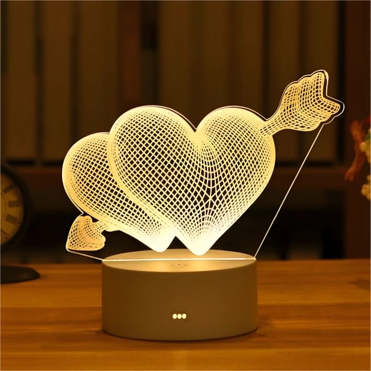 Impresionante efecto de ilusión 3D de corazones